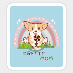 PREETY MOM LOVER Sticker